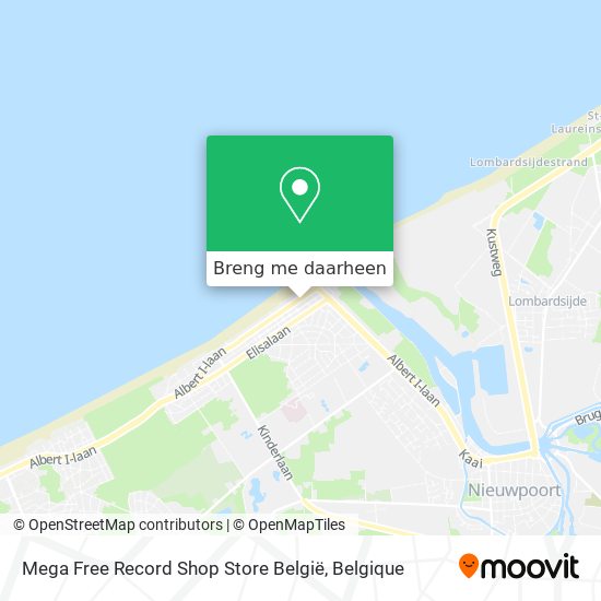 Mega Free Record Shop Store België kaart