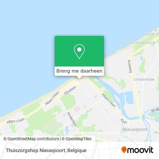 Thuiszorgshop Nieuwpoort kaart