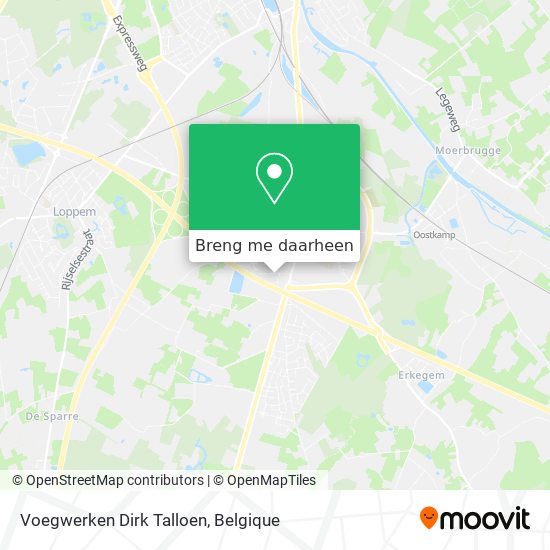 Voegwerken Dirk Talloen kaart