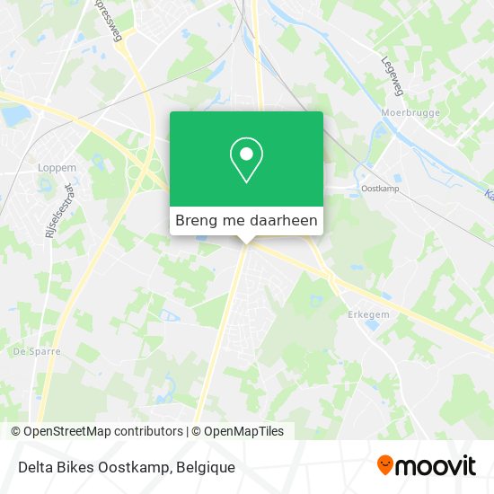 Delta Bikes Oostkamp kaart