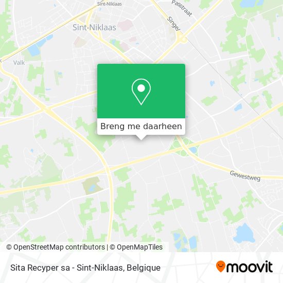 Sita Recyper sa - Sint-Niklaas kaart