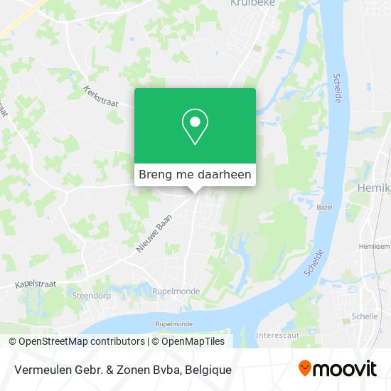 Vermeulen Gebr. & Zonen Bvba kaart