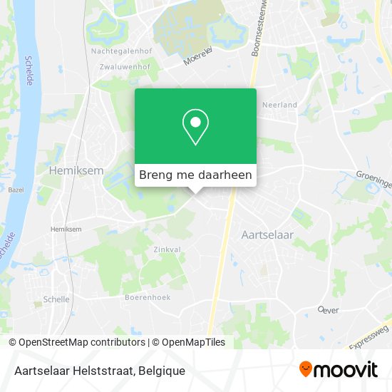 Aartselaar Helststraat kaart