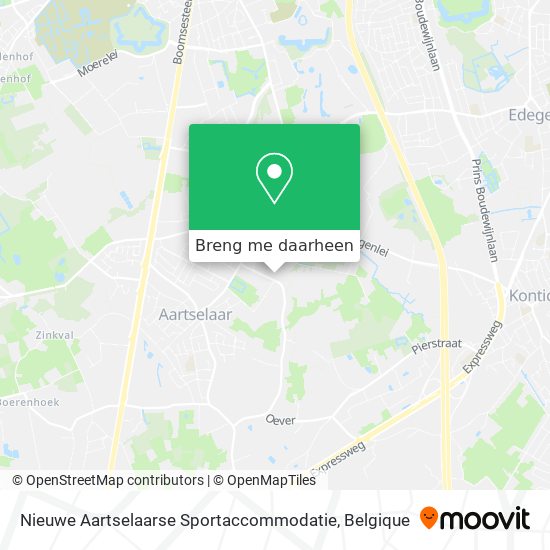 Nieuwe Aartselaarse Sportaccommodatie kaart