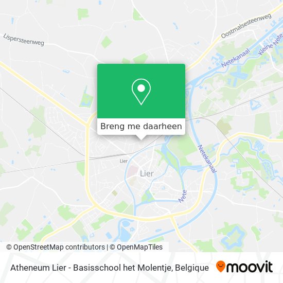 Atheneum Lier - Basisschool het Molentje kaart