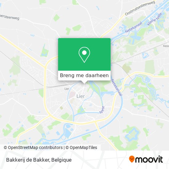 Bakkerij de Bakker kaart