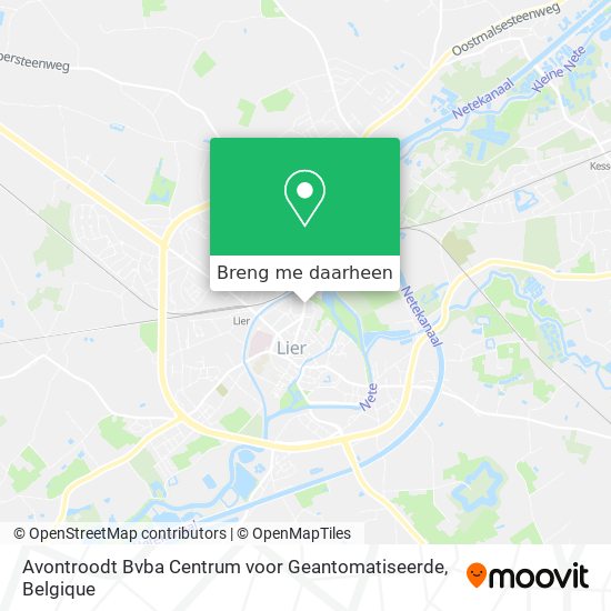 Avontroodt Bvba Centrum voor Geantomatiseerde kaart