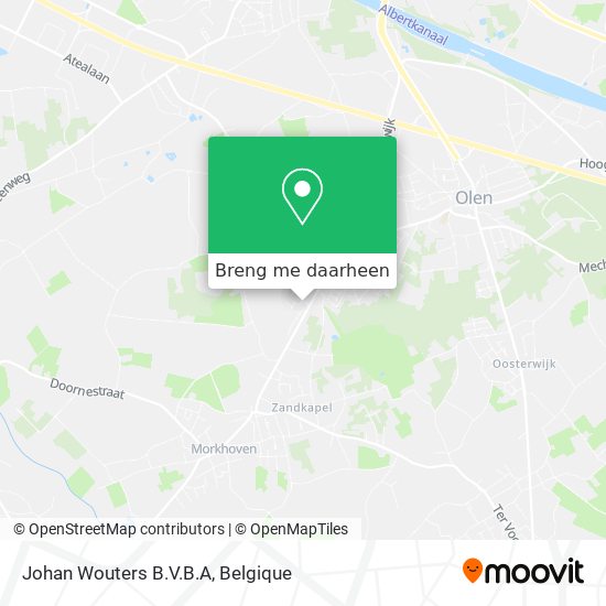 Johan Wouters B.V.B.A kaart