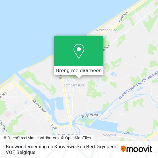Bouwonderneming en Karweiwerken Bert Gryspeert VOF kaart