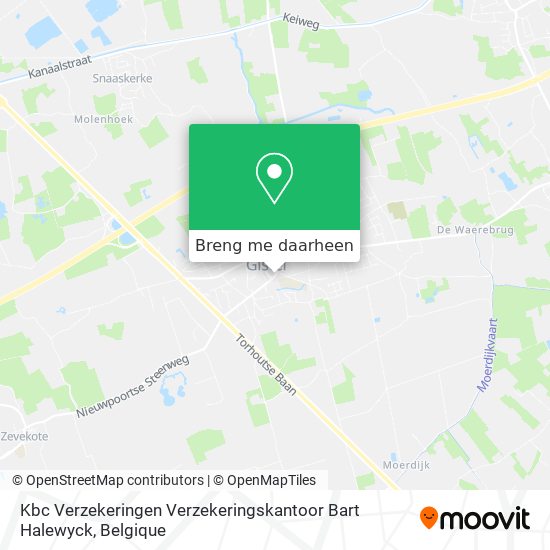 Kbc Verzekeringen Verzekeringskantoor Bart Halewyck kaart