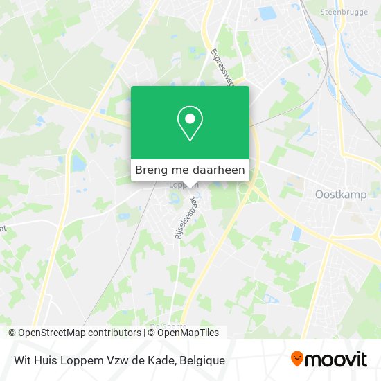 Wit Huis Loppem Vzw de Kade kaart