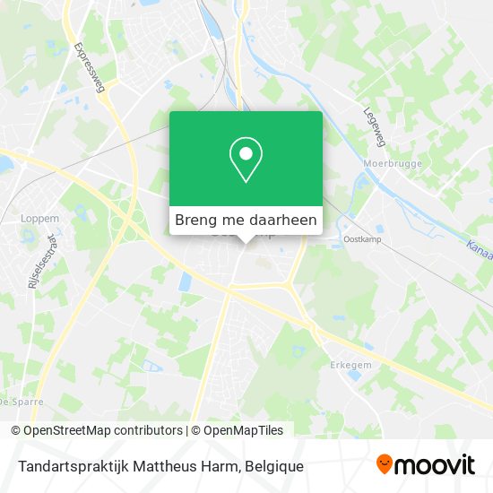 Tandartspraktijk Mattheus Harm kaart
