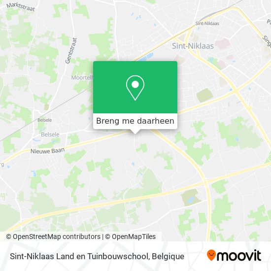 Sint-Niklaas Land en Tuinbouwschool kaart