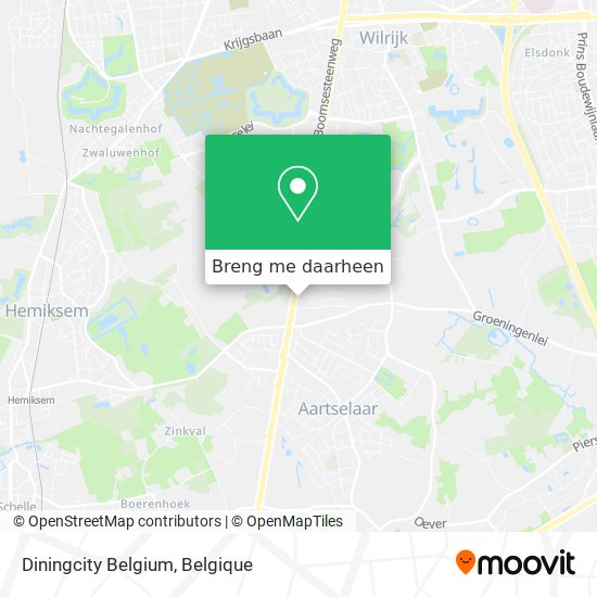 Diningcity Belgium kaart