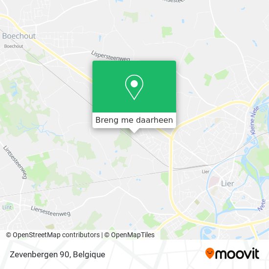 Zevenbergen 90 kaart