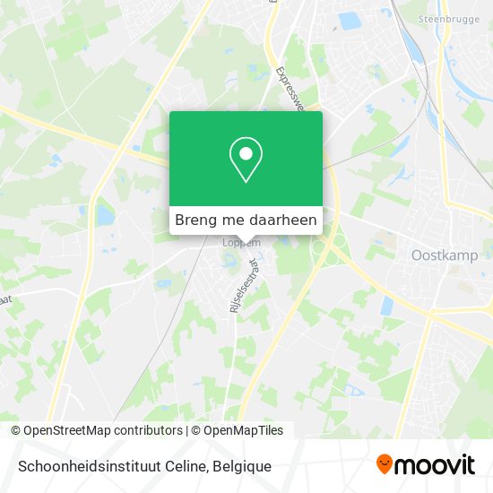 Schoonheidsinstituut Celine kaart