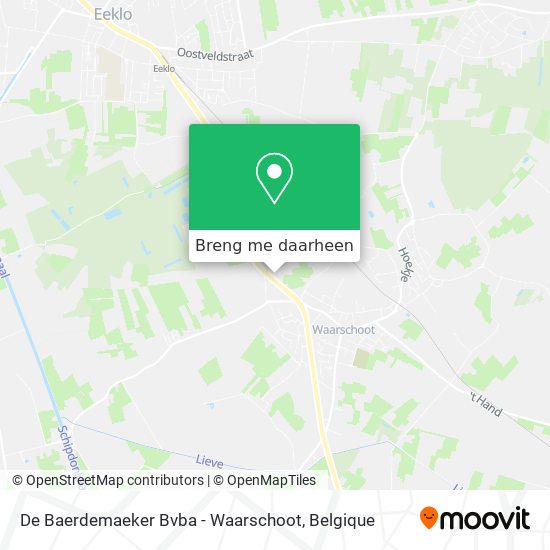 De Baerdemaeker Bvba - Waarschoot kaart