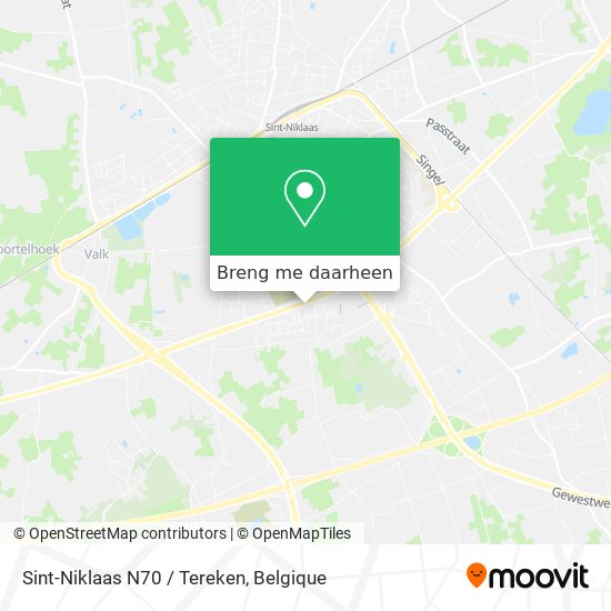 Sint-Niklaas N70 / Tereken kaart