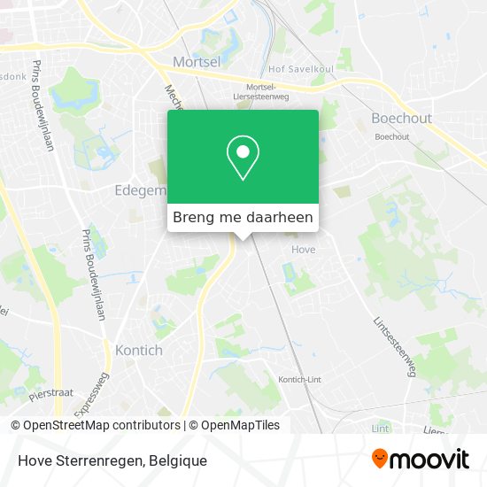 Hove Sterrenregen kaart