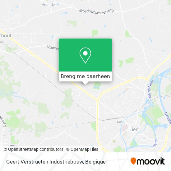 Geert Verstraeten Industriebouw kaart