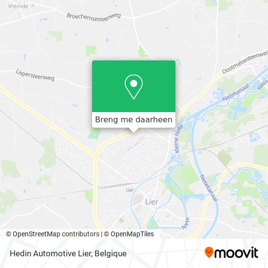 Hedin Automotive Lier kaart