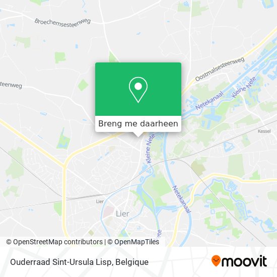 Ouderraad Sint-Ursula Lisp kaart