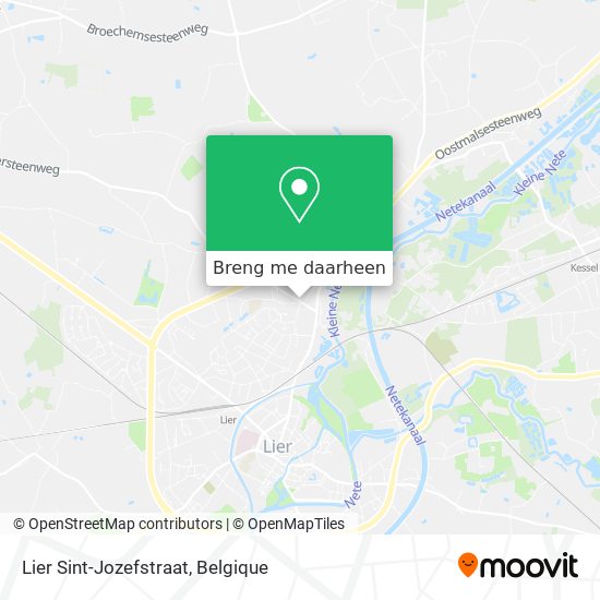 Lier Sint-Jozefstraat kaart