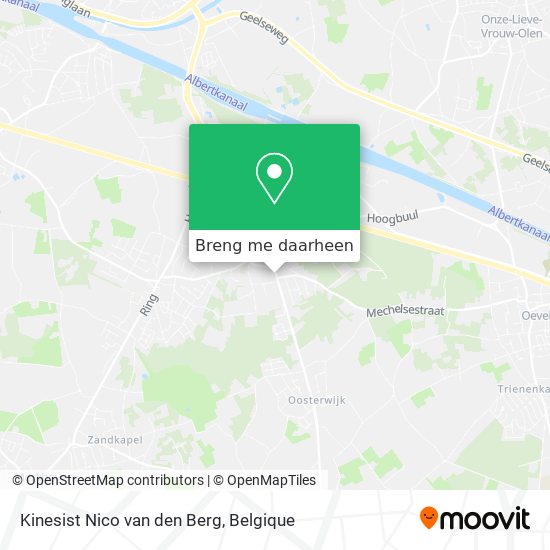 Kinesist Nico van den Berg kaart