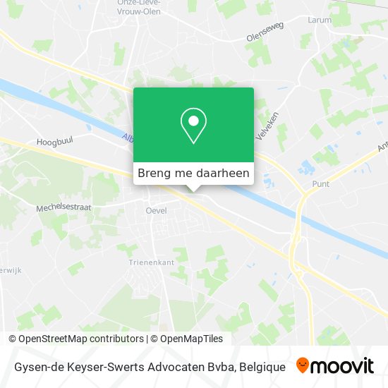 Gysen-de Keyser-Swerts Advocaten Bvba kaart