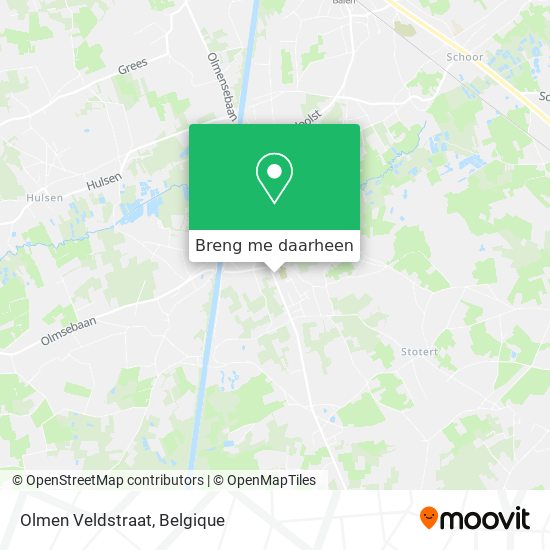 Olmen Veldstraat kaart