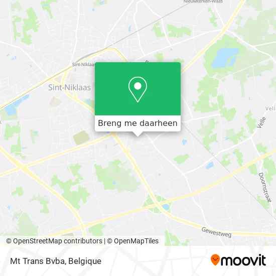 Mt Trans Bvba kaart