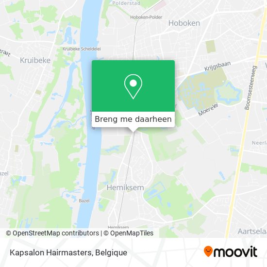 Kapsalon Hairmasters kaart
