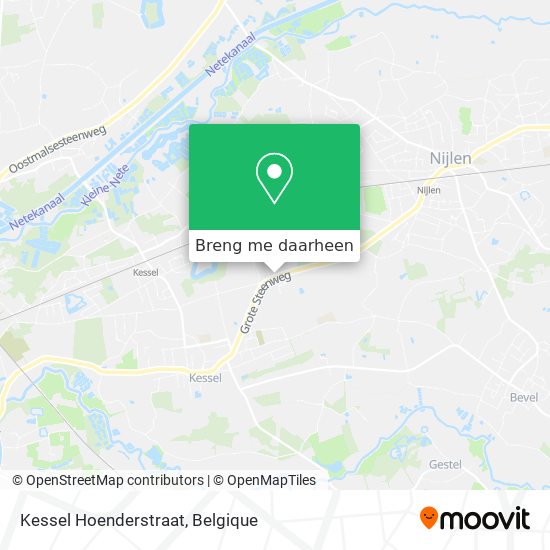 Kessel Hoenderstraat kaart