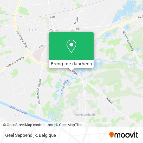 Geel Seppendijk kaart