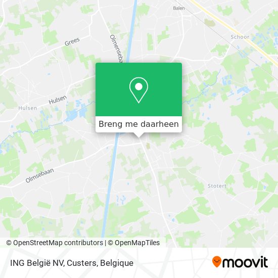 ING België NV, Custers kaart