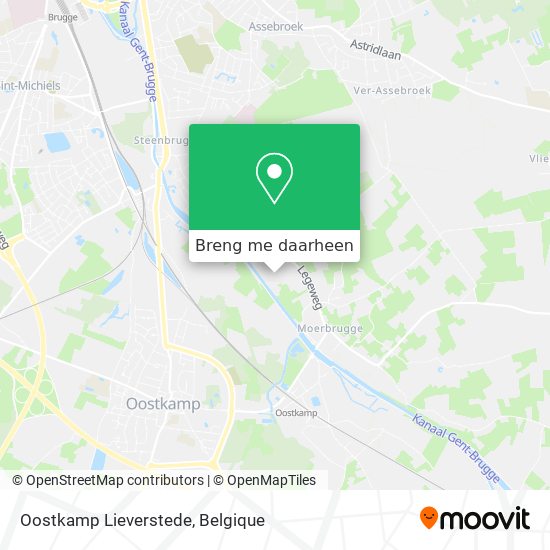 Oostkamp Lieverstede kaart