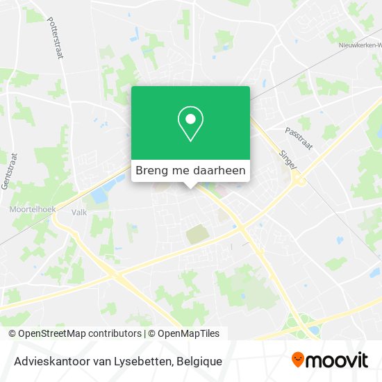 Advieskantoor van Lysebetten kaart