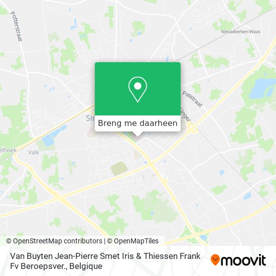 Van Buyten Jean-Pierre Smet Iris & Thiessen Frank Fv Beroepsver. kaart