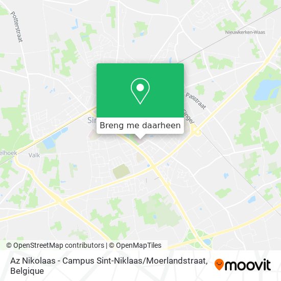Az Nikolaas - Campus Sint-Niklaas / Moerlandstraat kaart
