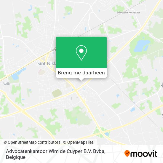 Advocatenkantoor Wim de Cuyper B.V. Bvba kaart