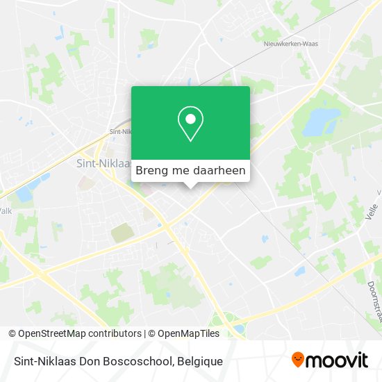 Sint-Niklaas Don Boscoschool kaart