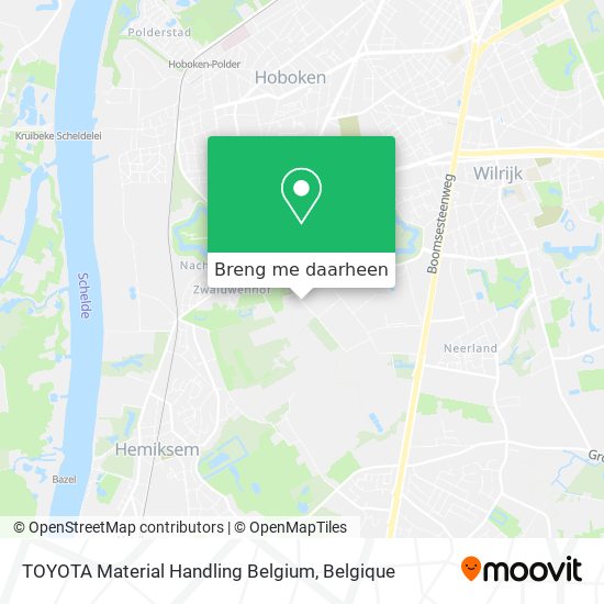 TOYOTA Material Handling Belgium kaart