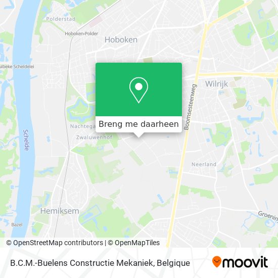 B.C.M.-Buelens Constructie Mekaniek kaart