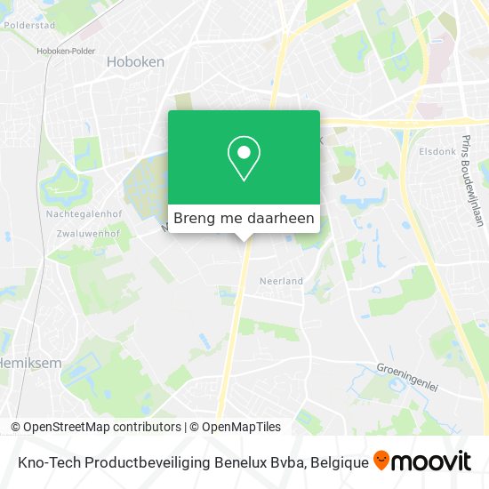 Kno-Tech Productbeveiliging Benelux Bvba kaart