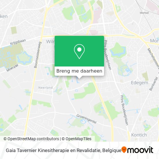 Gaia Tavernier Kinesitherapie en Revalidatie kaart