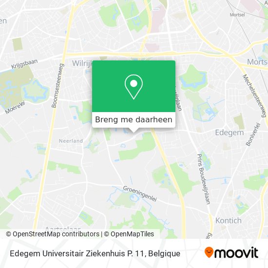 Edegem Universitair Ziekenhuis P. 11 kaart