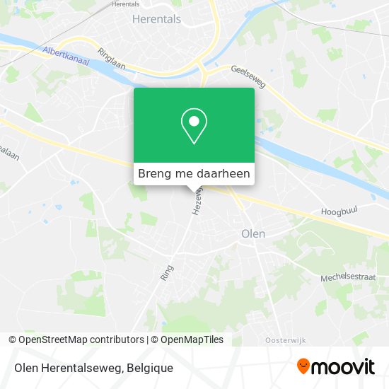 Olen Herentalseweg kaart