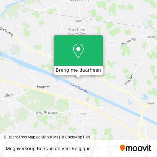 Megaverkoop Ben van de Ven kaart