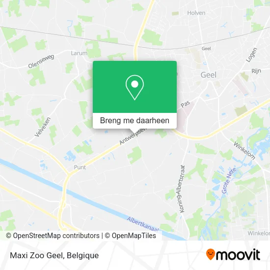 Maxi Zoo Geel kaart