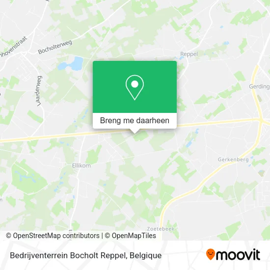 Bedrijventerrein Bocholt Reppel kaart